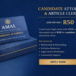 AMAL CANDIDATE ATTORNEYS / ARTICLE CLERKS MEMBERSHIP - R 50