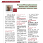 Quo vadis? Antenuptial contracts