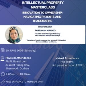 AMAL Intellectual Property Masterclass - 20 June 2026 (Non-members R300)