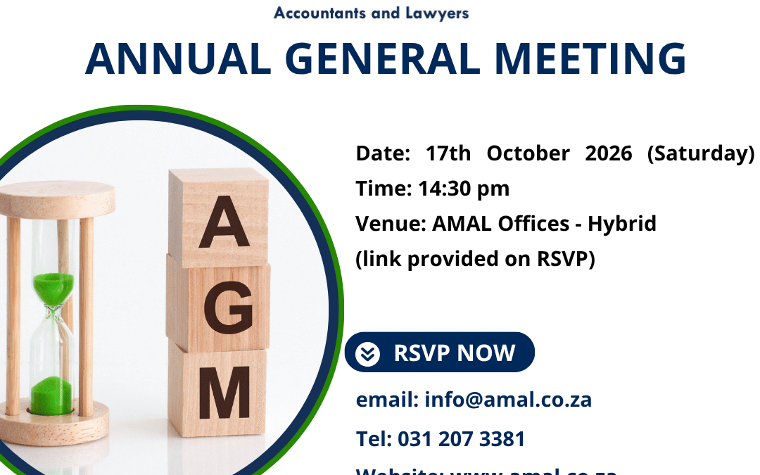 AMAL Annual General Meeting (AGM) – 14:30